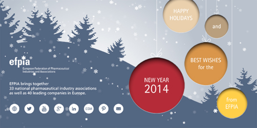 Happy Holidays and Best Wishes for the New Year 2014 from EFPIA