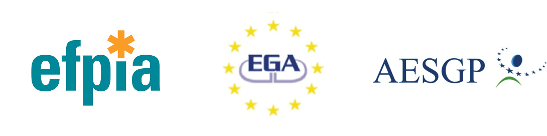 EFPIA - EGA - AESGP logos