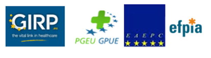 GIRP, PGEU GPUE, EAEPC, EFPIA logos