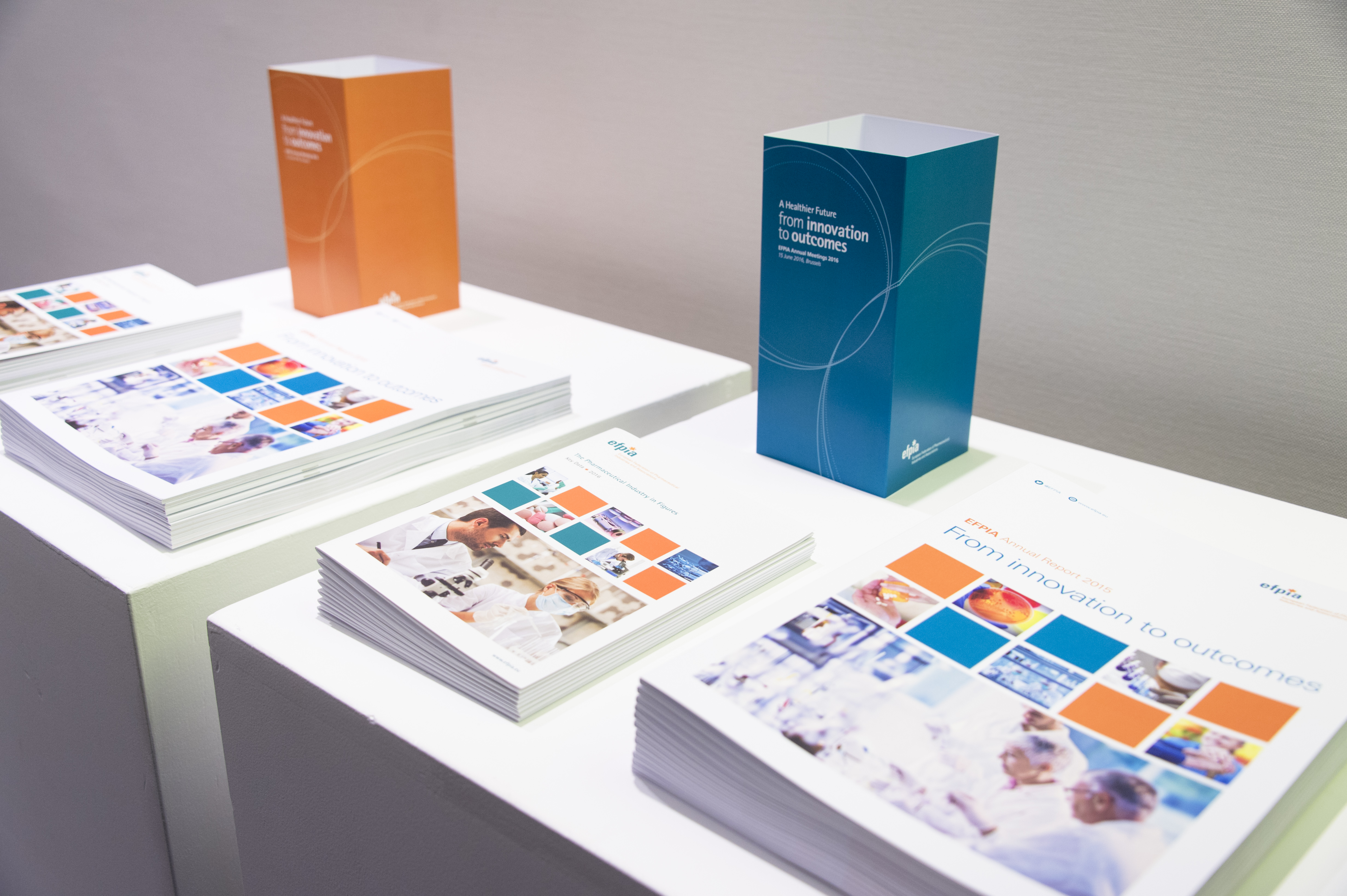 EFPIA Annual Meeting 2016 - Leaflets on a table
